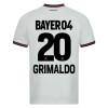 Camisolas Bayer 04 Leverkusen Alejandro Grimaldo 20 2º Equipamento Alternativa 2023-24 Manga Curta